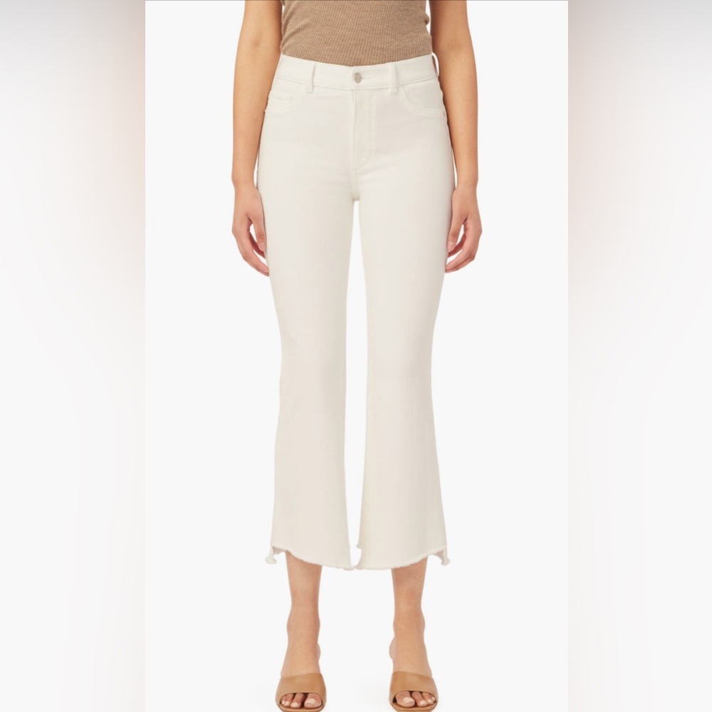 NWT DL1961 Crisp White Jeans “Bridget Boot” 
High Rise Instasculpt Crop